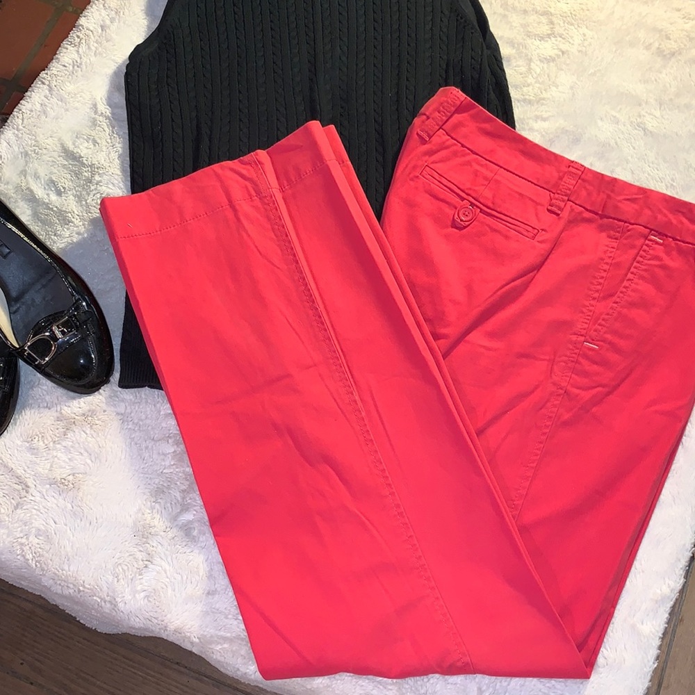 Gap Boy Cut Chinos Deep Coral size 6